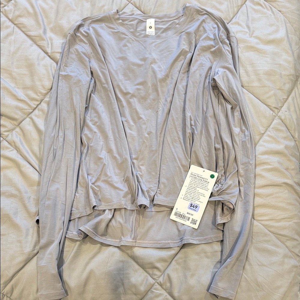 Lululemon Modal Relaxed-Fit Lounge Long Sleeve - Size 6